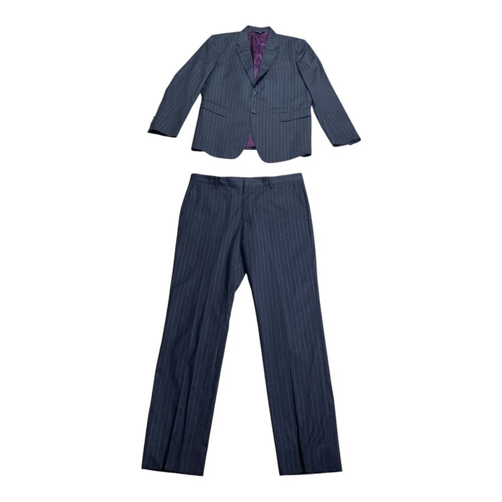Paul Smith The Byard Charcoal Pinstripe Wool Suit 40 R - Picture 1 of 10